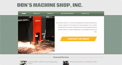 Desktop Screenshot of donsmachine.com