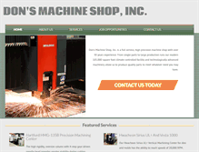 Tablet Screenshot of donsmachine.com